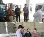 مدیرعامل آبفای بوشهر در حال بازدید از آب‌شیرین‌کن‌های عسلویه و بستانو